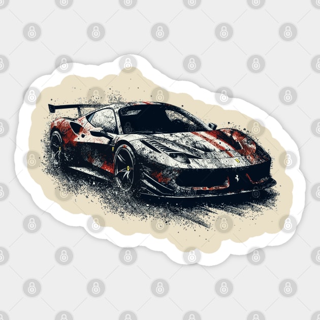 Ferrari 458 Sticker by Vehicles-Art